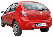 Fox Sportuitlaat Dacia Sandero achterdemper - 1x90 type 17