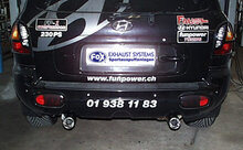 Fox Sportuitlaat Hyundai Santa Fe - SM Achterdemper rechts/links - 1x90 Type 13 rechts/links
