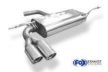Fox Sportuitlaat VW Scirocco - 13 Achterdemper - 2x76 Type 17