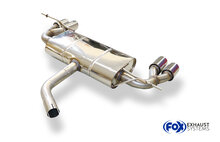 Fox Sportuitlaat VW Scirocco - 13 Achterdemper, rechter/linker uitlaat &Oslash;55mm - 2x76 Type 17 rechts/links