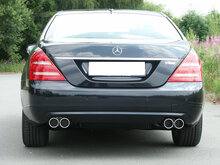 Fox Sportuitlaat Mercedes S-Klasse W221 Facelift Achterdemper Rechts/Links - 2x90 Type 12 Rechts/Links