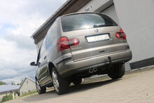 Fox Sportuitlaat Achterdemper Ford Galaxy WGR/ VW Sharan 7M - 2x80 Type 64