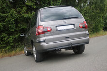Fox Sportuitlaat Achterdemper Ford Galaxy WGR/ VW Sharan 7M - 2x80 Type 64
