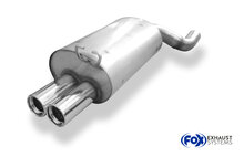 Fox Sportuitlaat Mercedes SL Type R129 Achterdemper &Oslash;70mm - 2x80 Type 13 - Alleen voor modellen met standaard stekkerverbinding (geen flens)