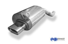 Fox Sportuitlaat Mercedes SL Type R129 Achterdemper &Oslash;70mm - 135x80 Type 53 - Alleen voor modellen met standaard stekkerverbinding (geen flens)