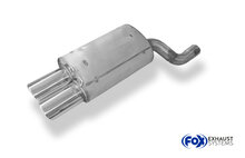 Fox Sportuitlaat Mercedes SL Type R129 Achterdemper &Oslash;70mm - 2x115x85 Type 44 - Alleen voor modellen met standaard stekkerverbinding (geen flens)