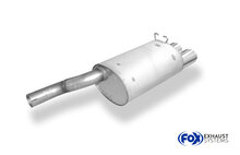 Fox Sportuitlaat Mercedes SL Type R129 Achterdemper &Oslash;70mm - 2x115x85 Type 44 - Alleen voor modellen met standaard stekkerverbinding (geen flens)