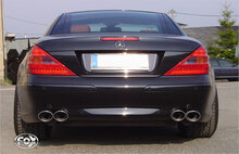 Fox Sportuitlaat Mercedes SL Type 230 - Supergeluid Achterdemper rechts/links - 2x115x85 Type 32 rechts/links