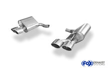 Fox Sportuitlaat Mercedes SL Type 230 Facelift Achterdemper rechts/links korte versie - 2x115x85 Type 32 rechts/links