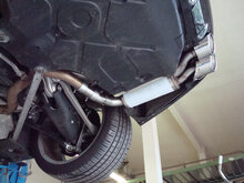 Fox Sportuitlaat Mercedes SL Type 230 Facelift Achterdemper rechts/links korte versie - 2x115x85 Type 32 rechts/links