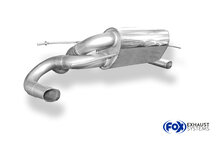 Fox Sportuitlaat Mercedes SLS - C197 achterdemper, dwarsuitlaat rechts/links &Oslash;70mm - uitlaatpijpen niet zichtbaar