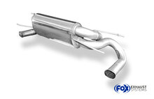 Fox Sportuitlaat Mercedes SLS - C197 achterdemper, dwarsuitlaat rechts/links &Oslash;70mm - uitlaatpijpen niet zichtbaar