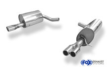 Fox Sportuitlaat Jaguar S-Type R achterdemper rechts/links &Oslash;63,5 mm - 2x60 Type 12 rechts/links
