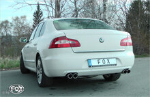 Fox Sportuitlaat Skoda Superb 3T voorwielaandrijving achterdemper rechts/links - 2x80 type 16 rechts/links