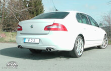 Fox Sportuitlaat Skoda Superb 3T voorwielaandrijving achterdemper rechts/links - 2x80 type 16 rechts/links