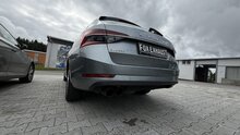 Fox Sportuitlaat Skoda Superb 3V 4x4 (3T) Achterdemper - 2x90 Type 25 zwart mat keramisch gecoat