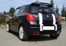 Fox Sportuitlaat Suzuki Swift Sport III - SG Achterdemper Rechts/Links Uitgang - 1x100 Type 17 Rechts/Links