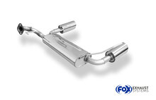 Fox Sportuitlaat Suzuki Swift IV achterdemper, rechter/linker uitlaat - 1x100 Type 25 rechts/links
