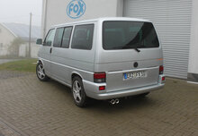 Fox Sportuitlaat VW T4 - Voorwielaandrijving - Bus/ Transporter/ Multivan/ Caravelle Achterdemper - 2x80 Type 13