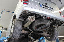 Fox Sportuitlaat VW T4 - Voorwielaandrijving - Bus/ Transporter/ Multivan/ Caravelle Achterdemper - 2x63 Type 28
