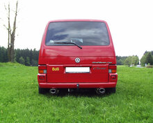 Fox Sportuitlaat VW Bus T4 achterdemper rechts/links enkele uitlaat - 115x85 type 33 rechts/links