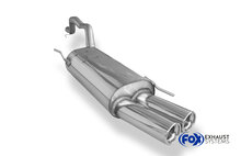 Fox Sportuitlaat VW Bus T4 Syncro achterdemper inclusief verbindingspijp met beugel - 2x80 Type 13