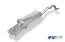 Fox Sportuitlaat VW Bus T4 Syncro achterdemper inclusief verbindingspijp met beugel - 2x80 Type 13