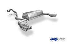 Fox Sportuitlaat VW Bus T4 Syncro achterdemper, dwarsuitlaat rechts/links, inclusief verbindingspijp met beugel - 2x76 Type 13 rechts/links