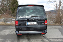 Fox Sportuitlaat Achterdemper voor VW Bus T5/T6 - 2x88x74 Type 33
