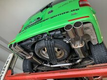 Fox Sportuitlaat VW Bus T5/T6 4motion achterdemper, rechter/linker uitlaat - 2x115x85 type 32 rechts/links
