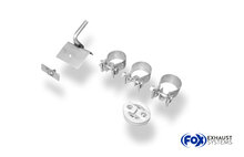 Fox Sportuitlaat Opel Tigra A achterdemper, rechter/linker uitlaat 60 mm - 2x90 Type 13 rechts/links
