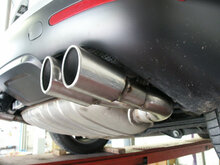 Fox Sportuitlaat Uitlaatpijpenset voor VW Touareg Type 7L, set van 2x90 graden, type 16, rechts/links.