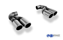 Fox Sportuitlaat Uitlaatpijpenset voor VW Touareg Type 7L, set van 2x90 graden, type 16, rechts/links.
