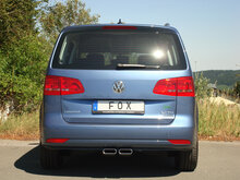 Fox Sportuitlaat VW Touran - 1T3 Uitlaatpijp midden - 2x130x50 Type 56
