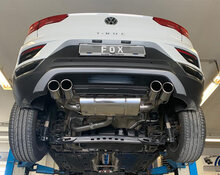 Fox Sportuitlaat VW T-Roc - Voorwielaandrijving, achterdemper rechts/links - 2x90 type 16 rechts/links