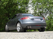 Fox Sportuitlaat Audi TT 8J - 3.2 V6 achterdemper rechts/links - 2x100 type 17 rechts/links zijdelings versprongen