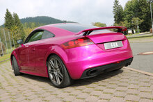 Fox Sportuitlaat Audi TT 8J RS achterdemper, dwarsuitlaat rechts/links met vacu&uuml;mklep + voordemper