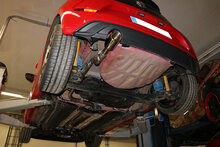 Fox Sportuitlaat VW UP GTI uitlaatsysteem, linkerkant, compatibel met originele of FOX achterdemper - 1x90 Type 25 links