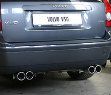 Fox Sportuitlaat Volvo V50/S40 II achterdemper, rechter/linker uitgang - 2x76 Type 13 rechts/links