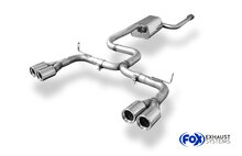 Fox Sportuitlaat Volvo V50/S40 II achterdemper, rechter/linker uitgang - 2x76 Type 13 rechts/links