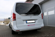 Fox Sportuitlaat Mercedes V-Klasse W447 achterdemper, dwarsuitlaat rechts/links - 2x76 Type 11 rechts/links