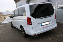 Fox Sportuitlaat Mercedes V-Klasse W447 achterdemper, dwarsuitlaat rechts/links - 2x76 Type 11 rechts/links