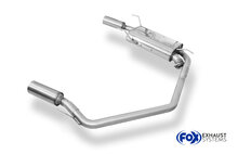 Fox Sportuitlaat Opel Vectra B achterdemper, rechter/linker uitlaat - 1x90 type 13 rechts/links