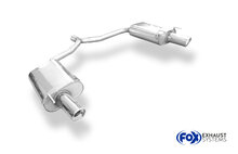 Fox Sportuitlaat Opel Vectra C GTS achterdemper rechts/links enkele uitlaat - 1x90 type 17 rechts/links