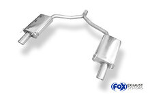 Fox Sportuitlaat Opel Vectra C GTS achterdemper rechts/links enkele uitlaat - 1x90 type 17 rechts/links