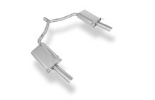 Fox Sportuitlaat Opel Vectra C Caravan achterdemper rechts/links enkele uitlaat - 1x90 type 17 rechts/links