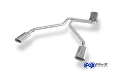 Fox Sportuitlaat Mercedes Vito 638 achterdemper, rechter/linker uitlaat - 135x80 type 53 rechts/links