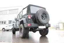 Fox Sportuitlaat Jeep Wrangler III - JK Achterdemper Dwarsuitgang Rechts/Links - 1x100 Type 25 Rechts/Links Matzwart Keramisch Gecoat