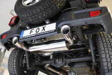 Fox Sportuitlaat Jeep Wrangler IV - JL Achterdemper Dwarsuitgang Rechts/Links - 1x100 Type 25 Rechts/Links