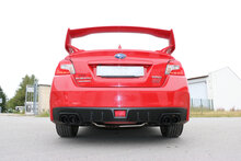 Fox Sportuitlaat Subaru WRX - V1 - Sedan Achterdemper rechts/links dubbele uitlaat - 2x90 Type 12 rechts/links zwart ge&euml;mailleerd